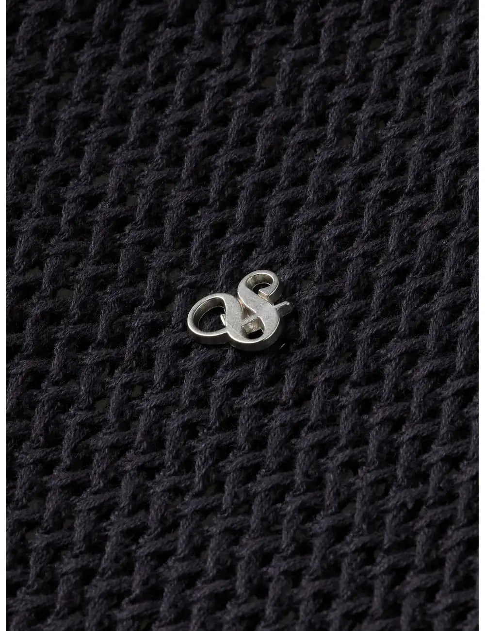 Crochet Polo Shirt detail view by Scotch & Soda