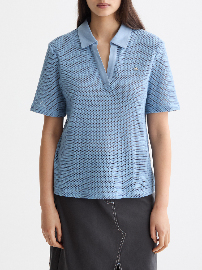 Crochet polo