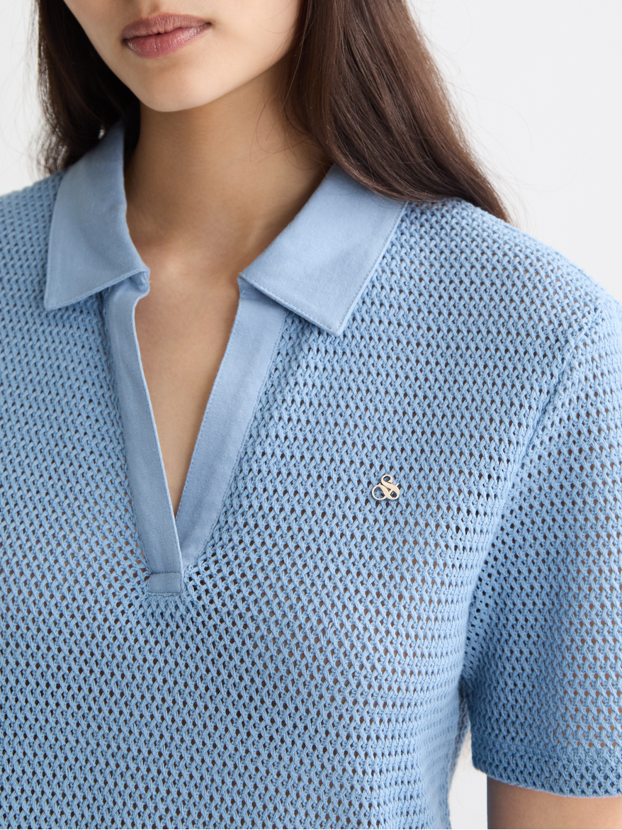 Crochet polo