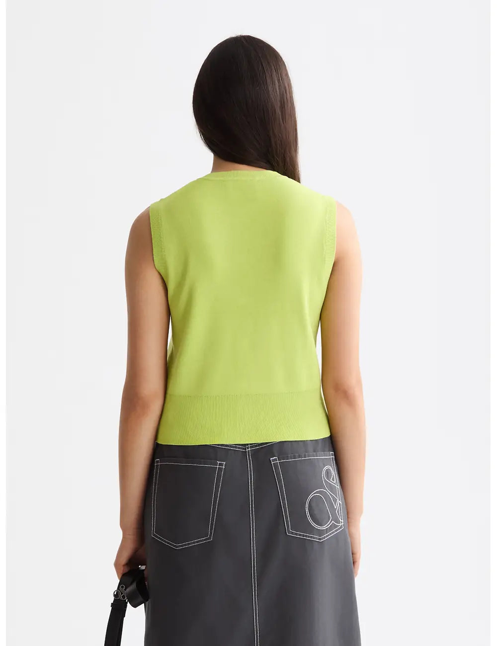 Knitted Spencer Charcoal detail shot showing fabric and craftsmanship by Scotch & Soda