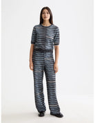 Lurex Jacquard Tee full model shot showing overall fit by Scotch & Soda