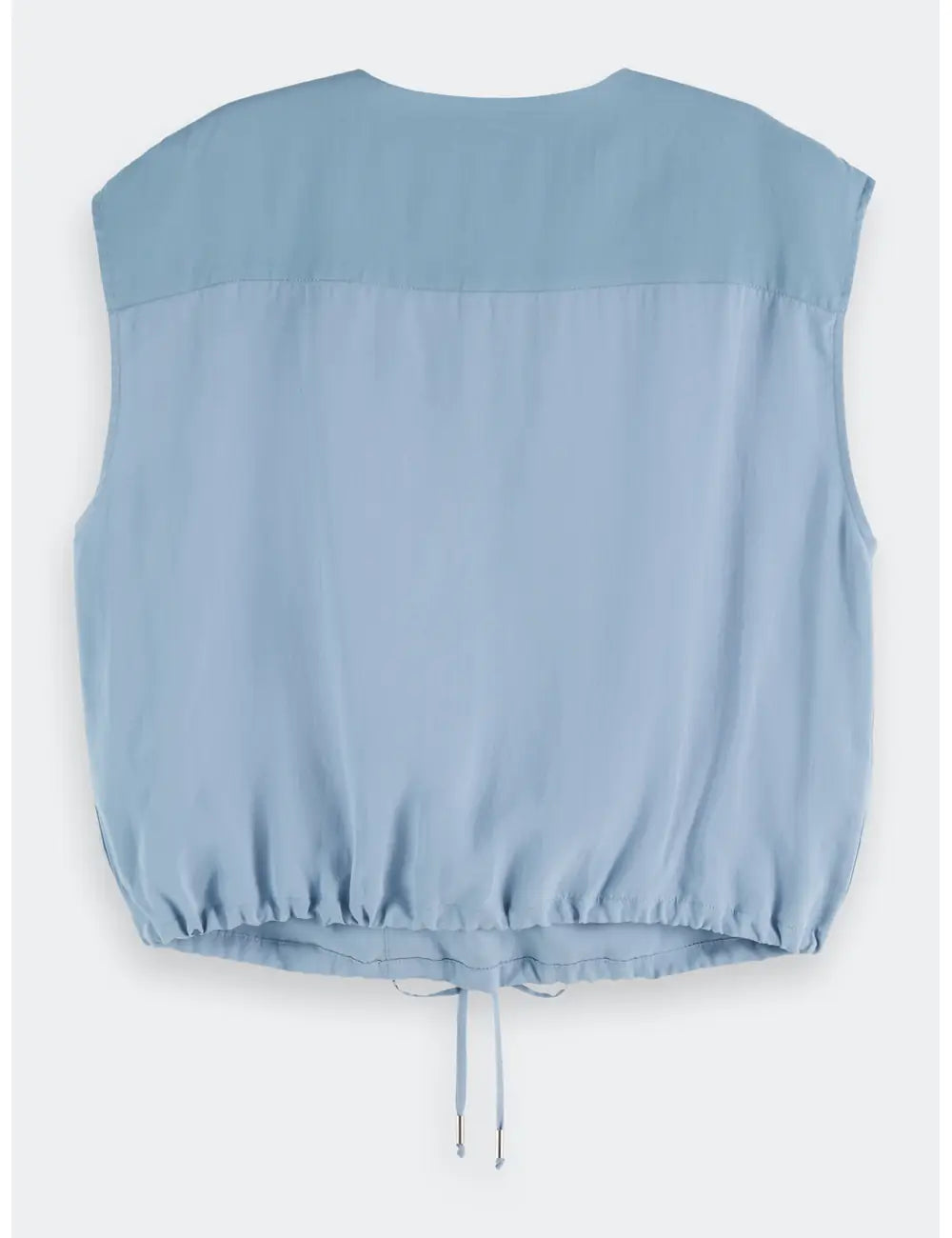 Drawstring Tank Denim detail shot by Scotch & Soda