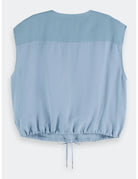 Drawstring Tank Denim detail shot by Scotch & Soda