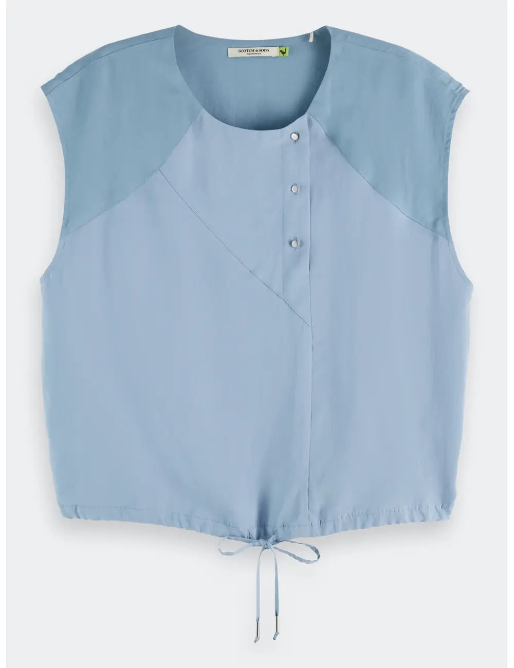 Drawstring Tank Denim alternate angle by Scotch & Soda