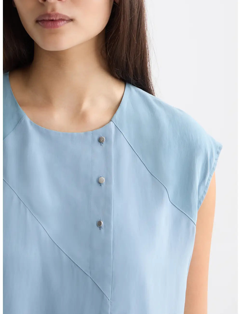 Drawstring Tank Denim detail shot by Scotch & Soda