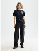 Chest Artwork Tee full model shot showing overall fit by Scotch & Soda