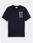 Chest Artwork Tee flat lay front view by Scotch & Soda