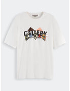 Artwork Loose Fit Tee flat lay front view by Scotch & Soda