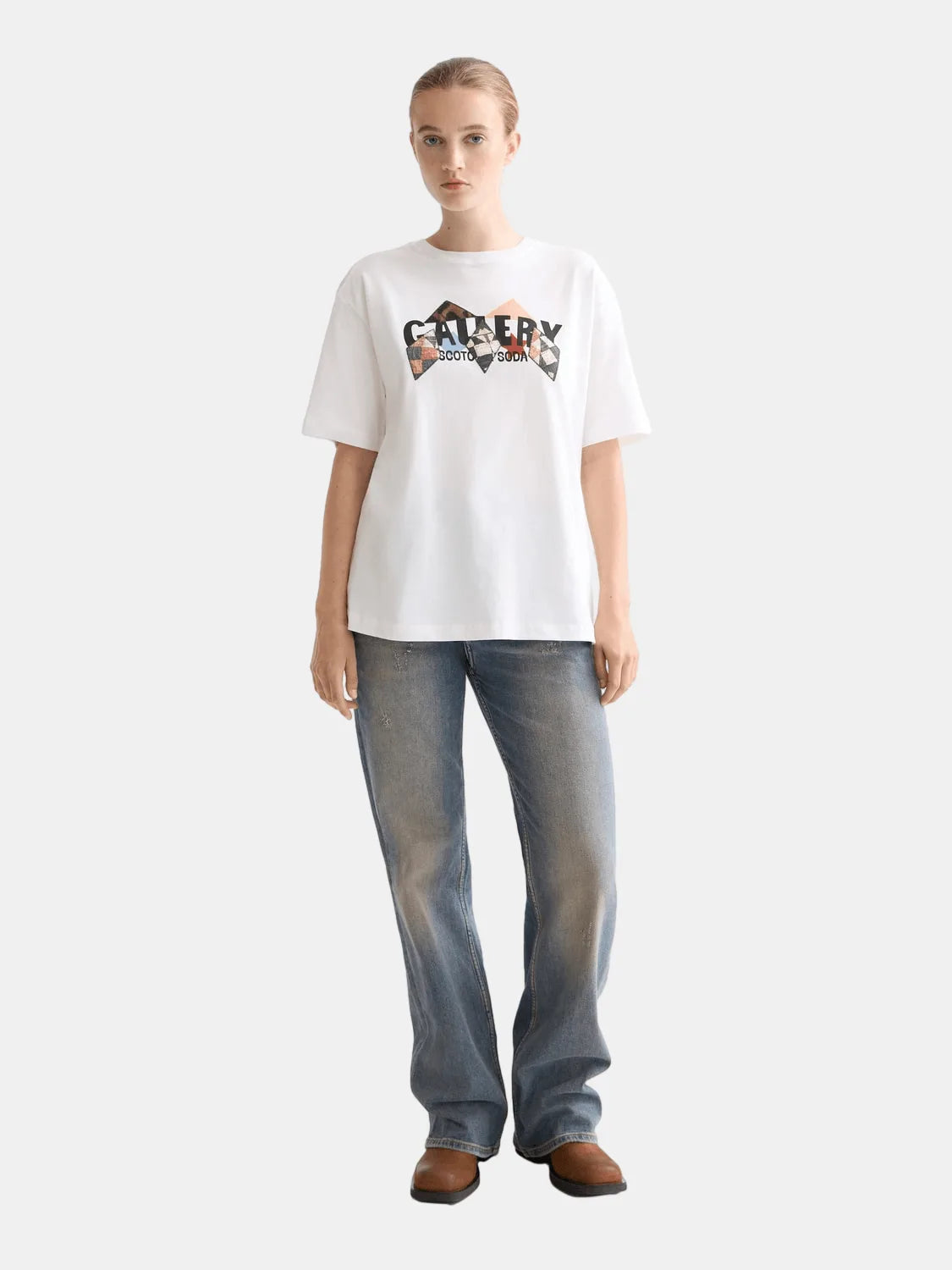Elevated Artwork Loose Fit T-Shirt - Scotch & Soda