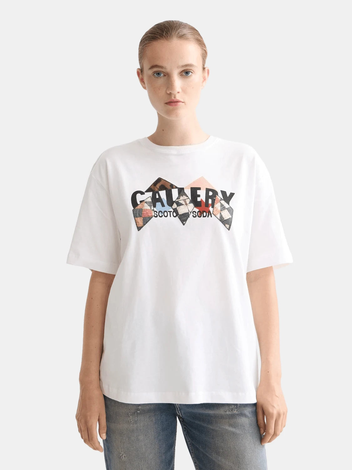 Elevated Artwork Loose Fit T Shirt Image 4 - Scotch & Soda