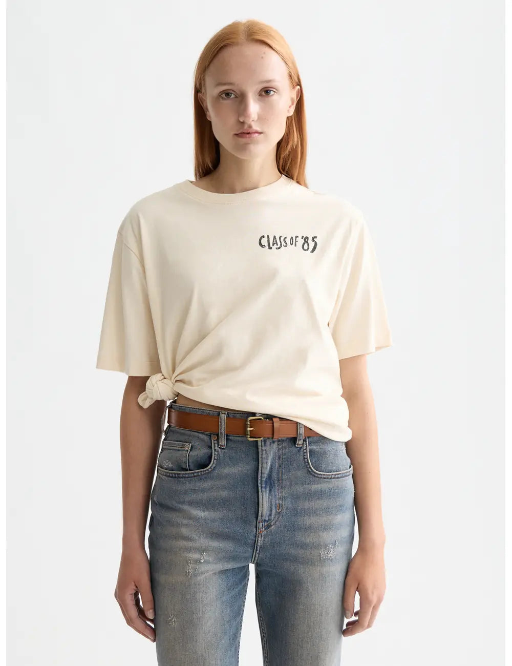 Washed Artwork Loose Fit close-up on model showing fit and detail by Scotch & Soda