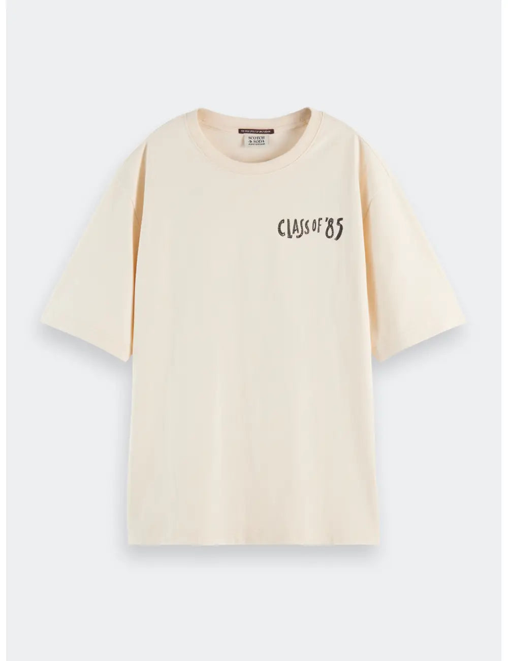 Washed Artwork Loose Fit flat lay front view by Scotch & Soda