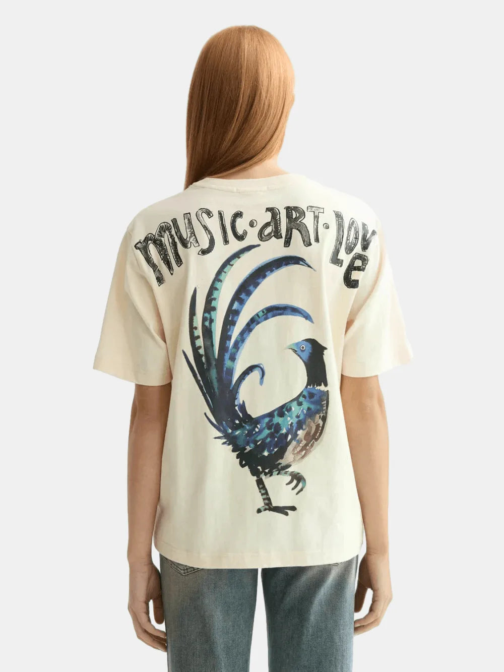 washed-artwork-loose-fit-t-shirt detail shot by Scotch & Soda