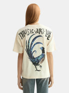 washed-artwork-loose-fit-t-shirt detail shot by Scotch & Soda