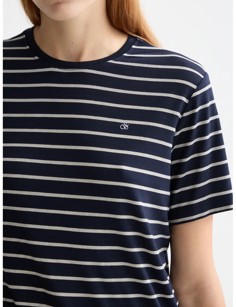 Striped Regular T Shirt detail view by Scotch & Soda