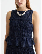 Smocked Tank Peacoat detail view by Scotch & Soda