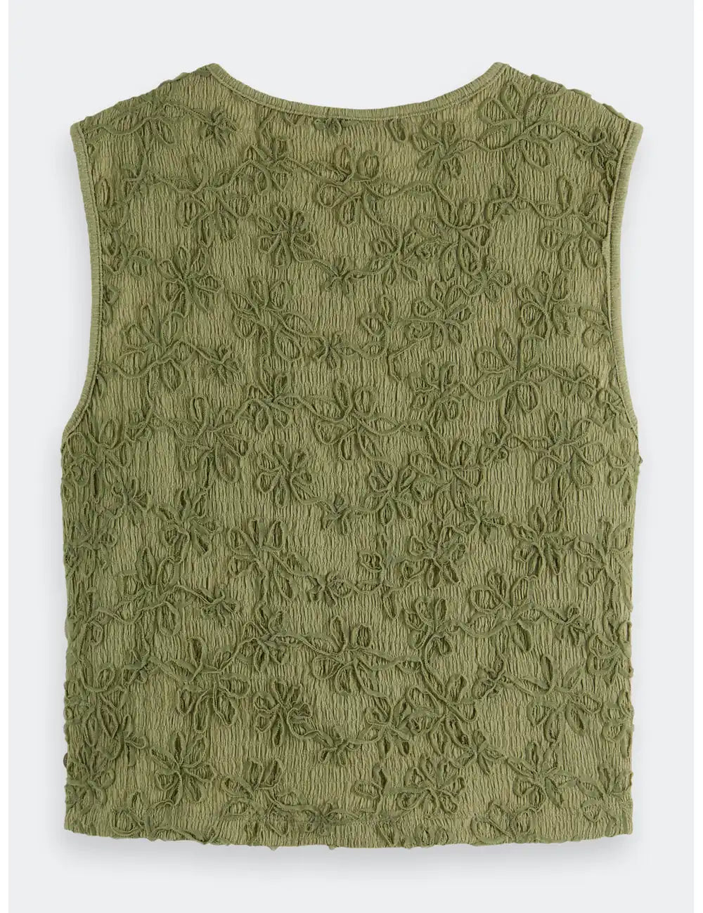 Bow Closure Tank flat lay back view by Scotch & Soda