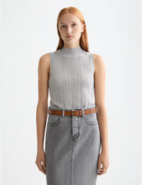 Metallic Knitted Tank