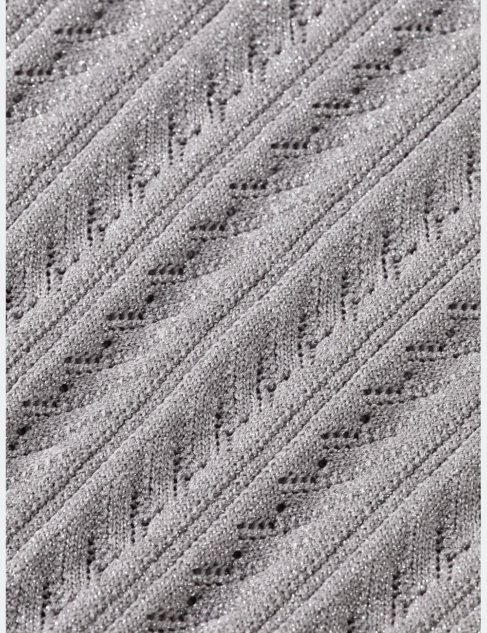 Metallic Knitted Tank detail view by Scotch & Soda