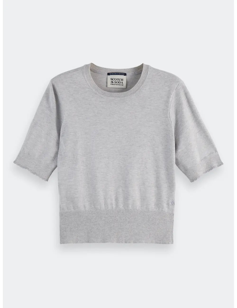 Crew Neck Pullover flat lay front view by Scotch & Soda