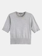 crew-neck-short-sleeve-pullover front view by Scotch & Soda
