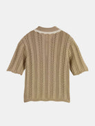 pointelle-collared-knitted-polo-1 back view by Scotch & Soda