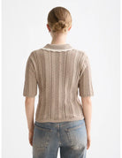 Knitted Polo Shirt detail shot showing fabric and craftsmanship by Scotch & Soda