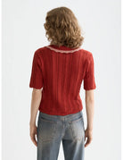 Knitted Polo Shirt detail shot showing fabric and craftsmanship by Scotch & Soda