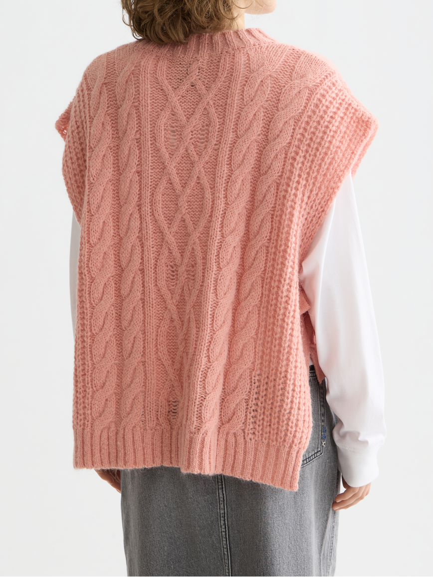 Cable stitch spencer