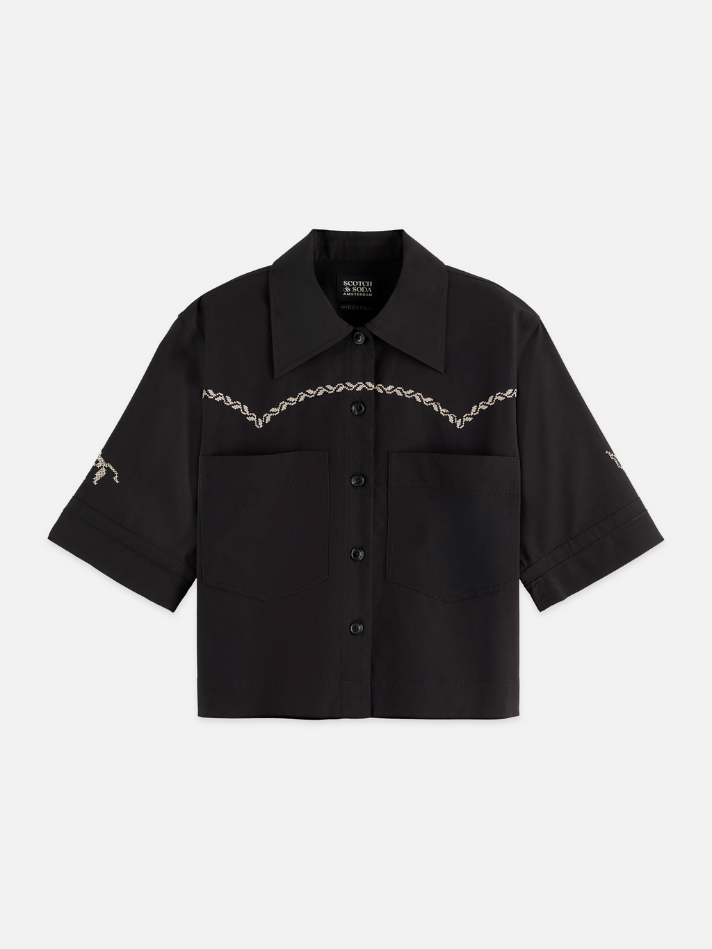 Boxy-fit short sleeved shirt
