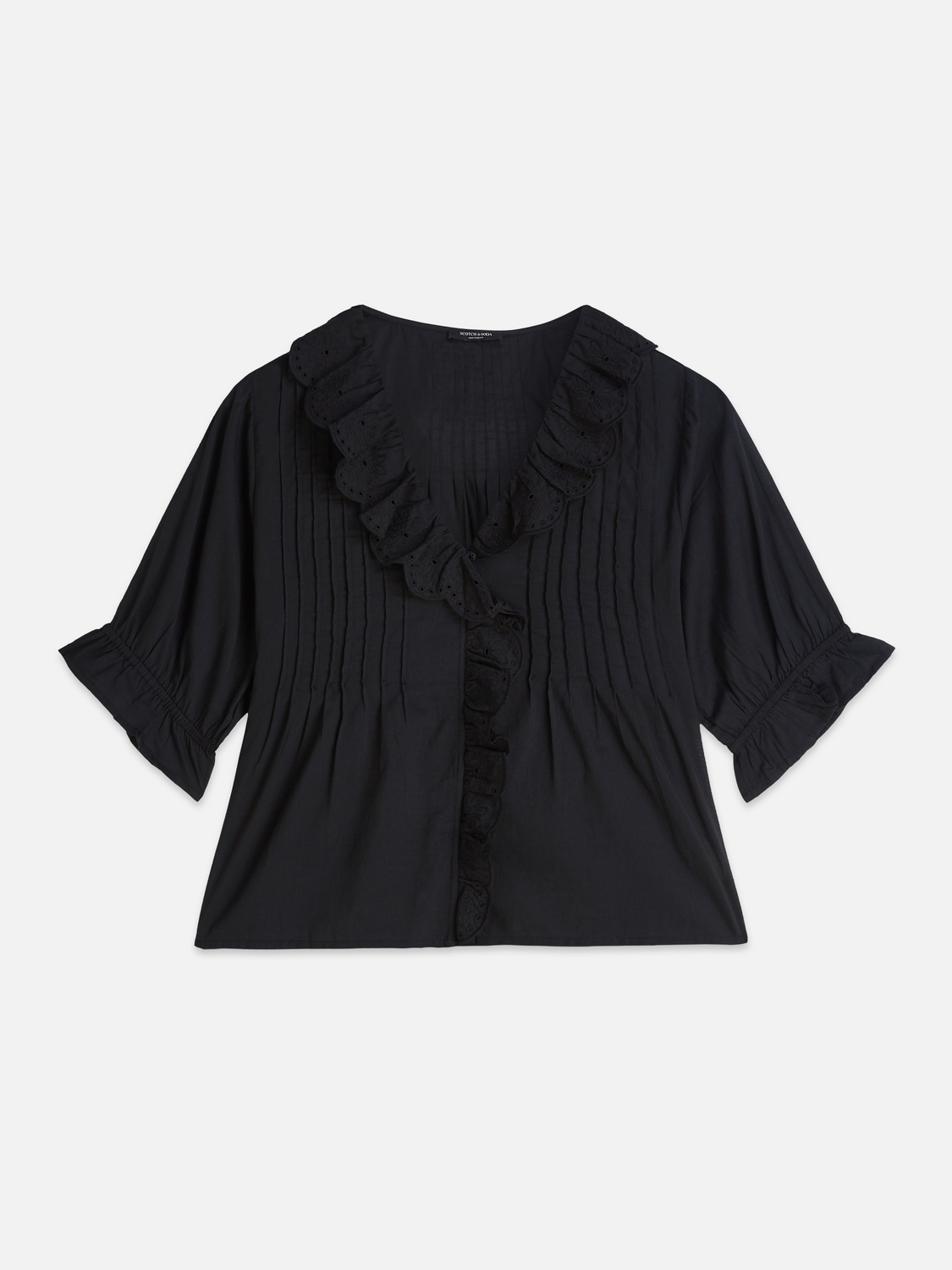 Embroidered short sleeve