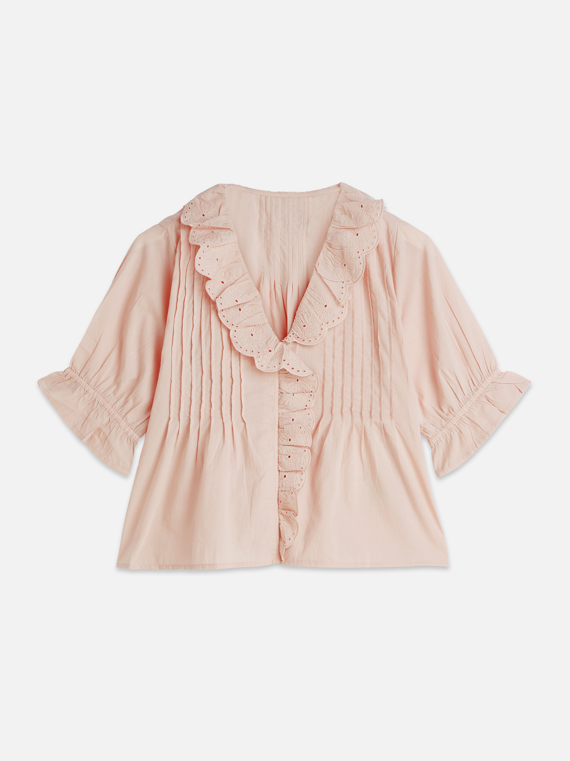 Embroidered short sleeve