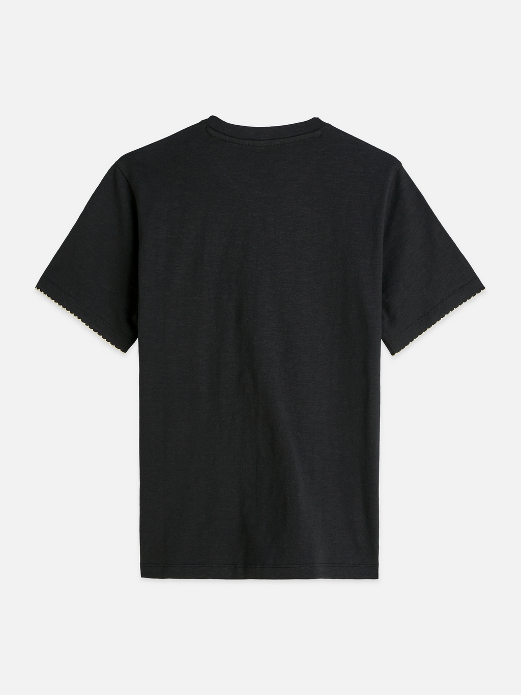 Embroidered slub T-shirt
