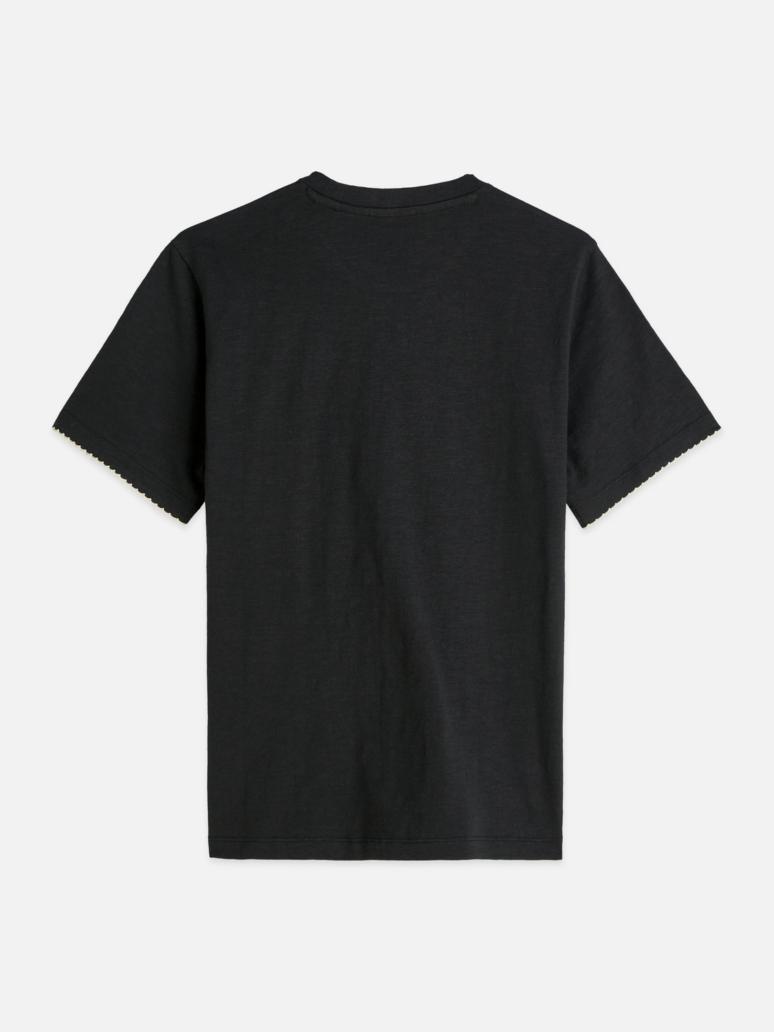 Embroidered slub T-shirt