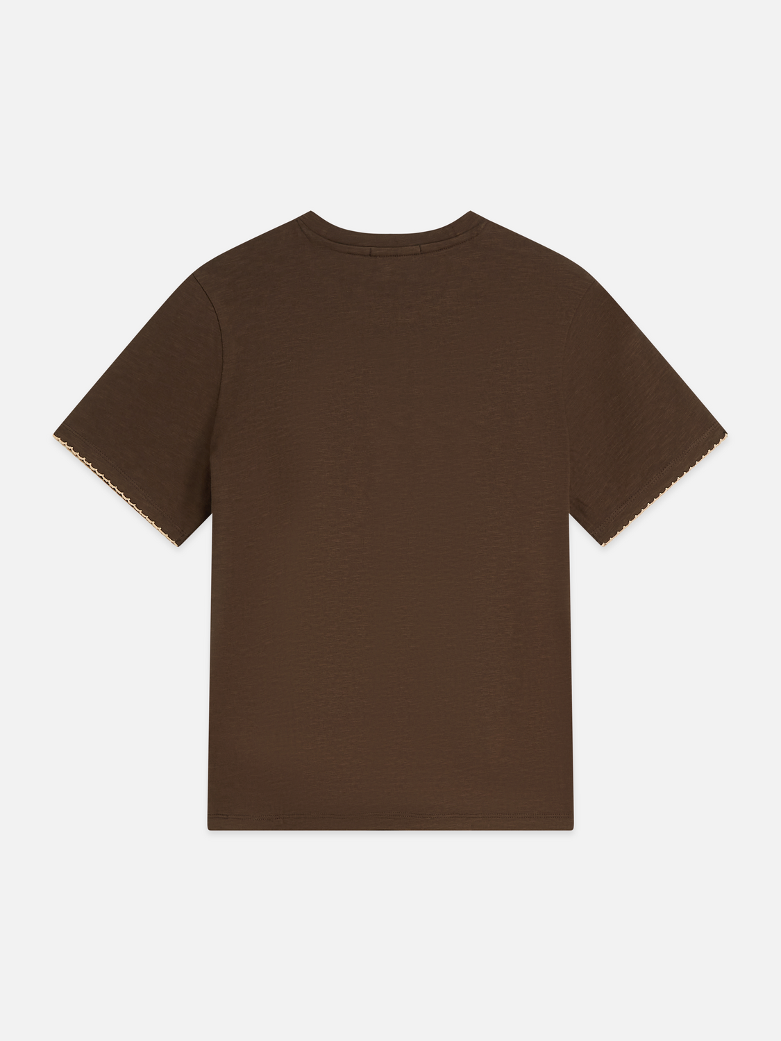 Embroidered slub T-shirt
