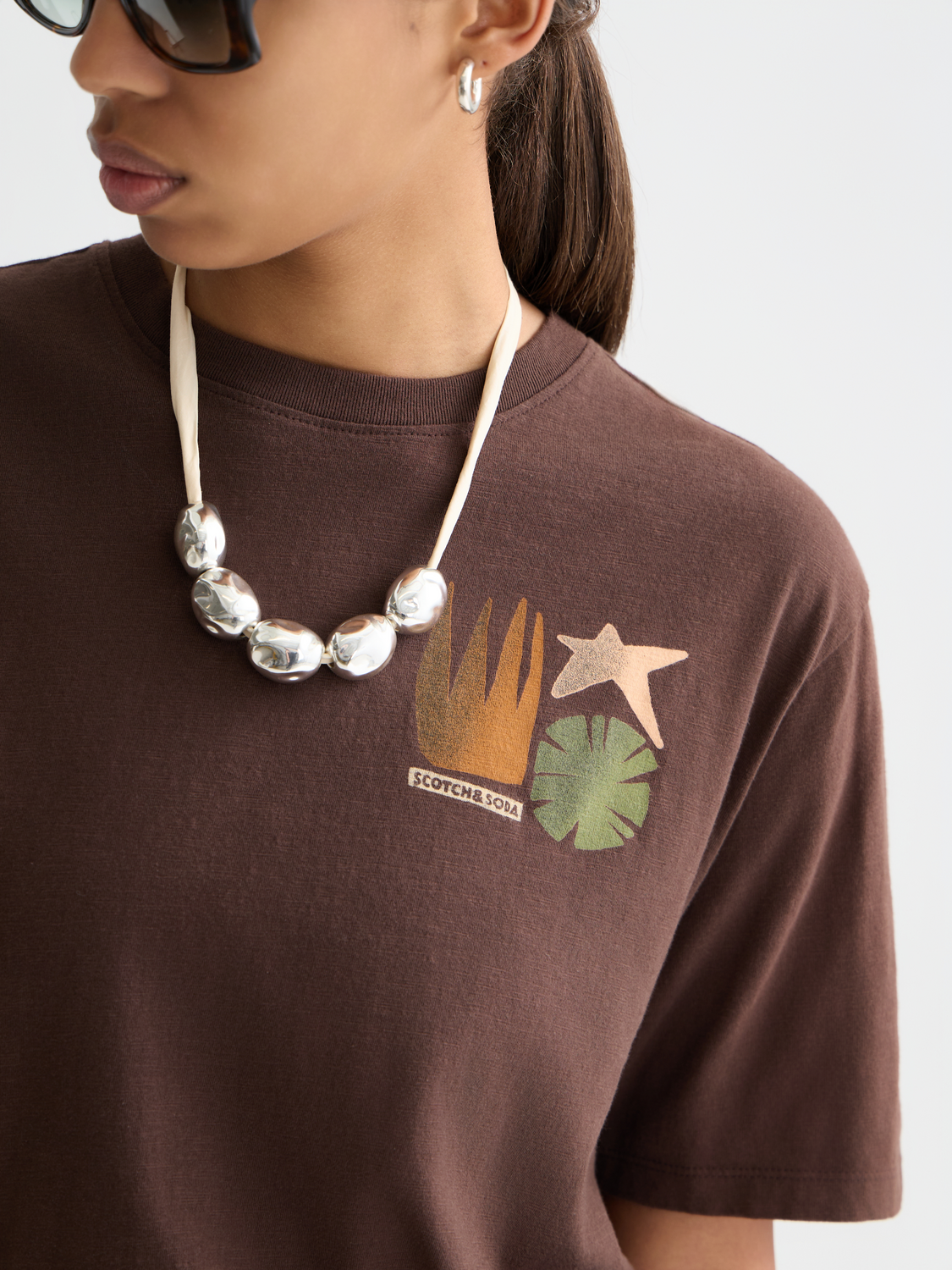 Artwork loose T-shirt