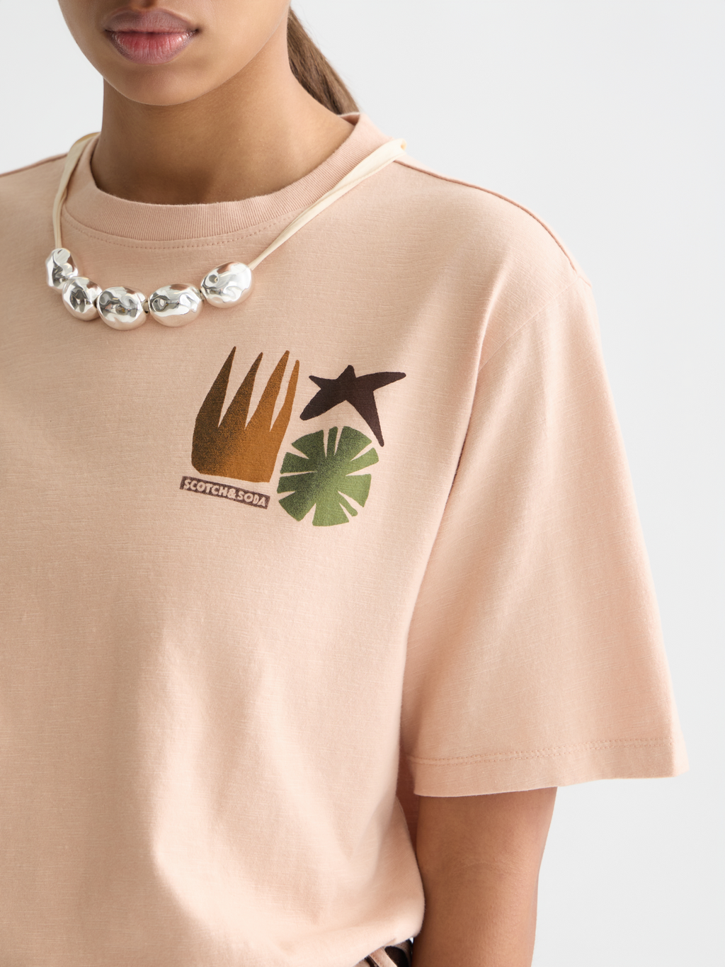 Artwork loose T-shirt