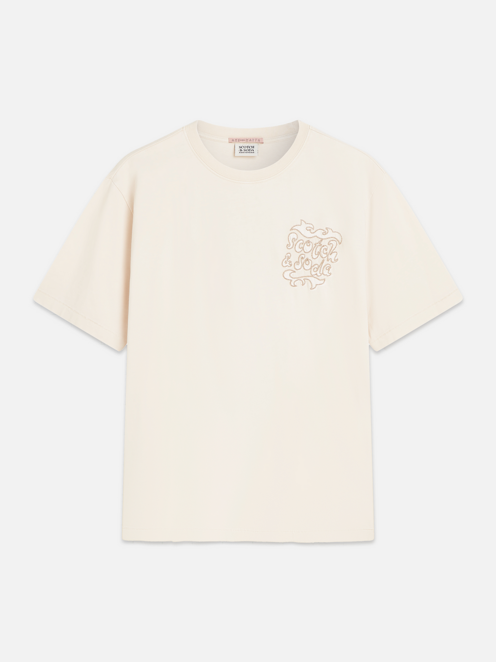 Washed artwork loose T-shirt