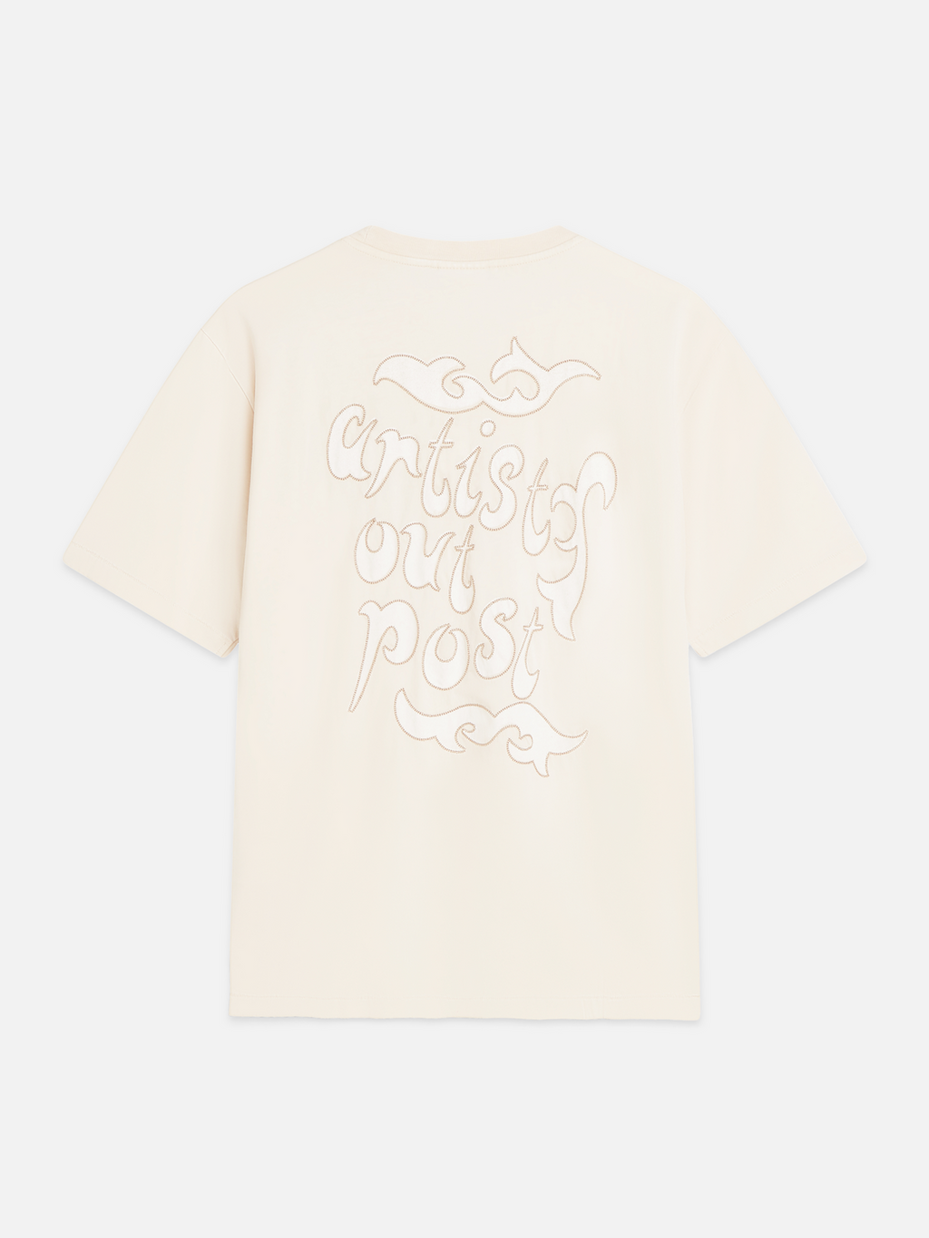 Washed artwork loose T-shirt