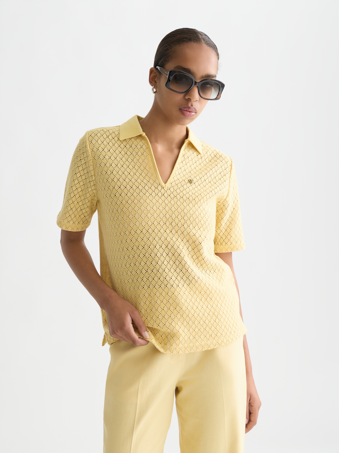Crochet polo