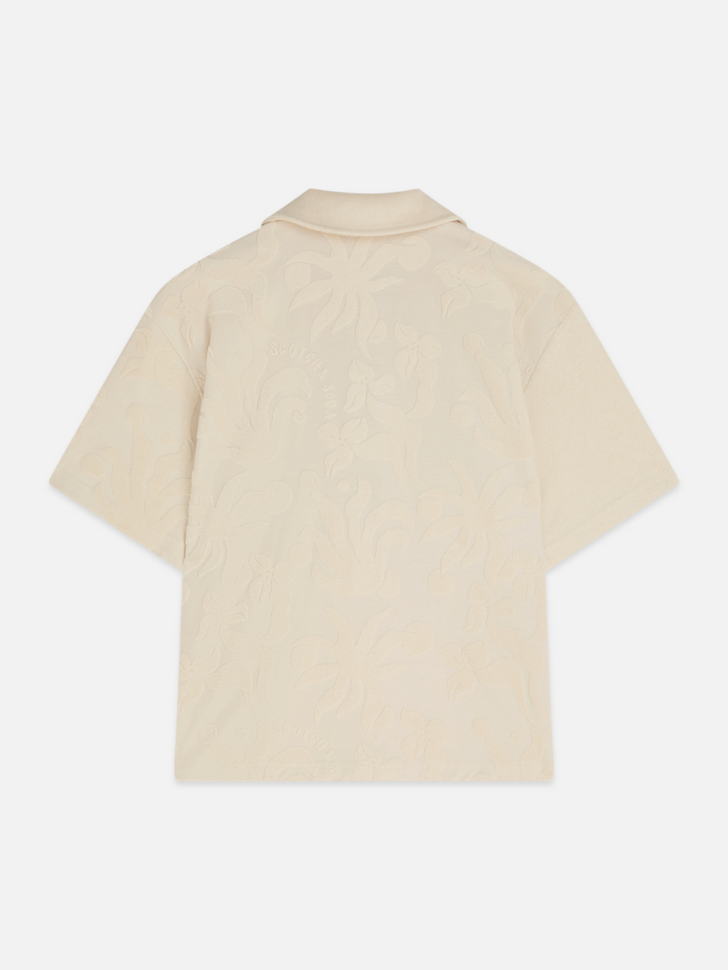 Towelling short sleeve shirt