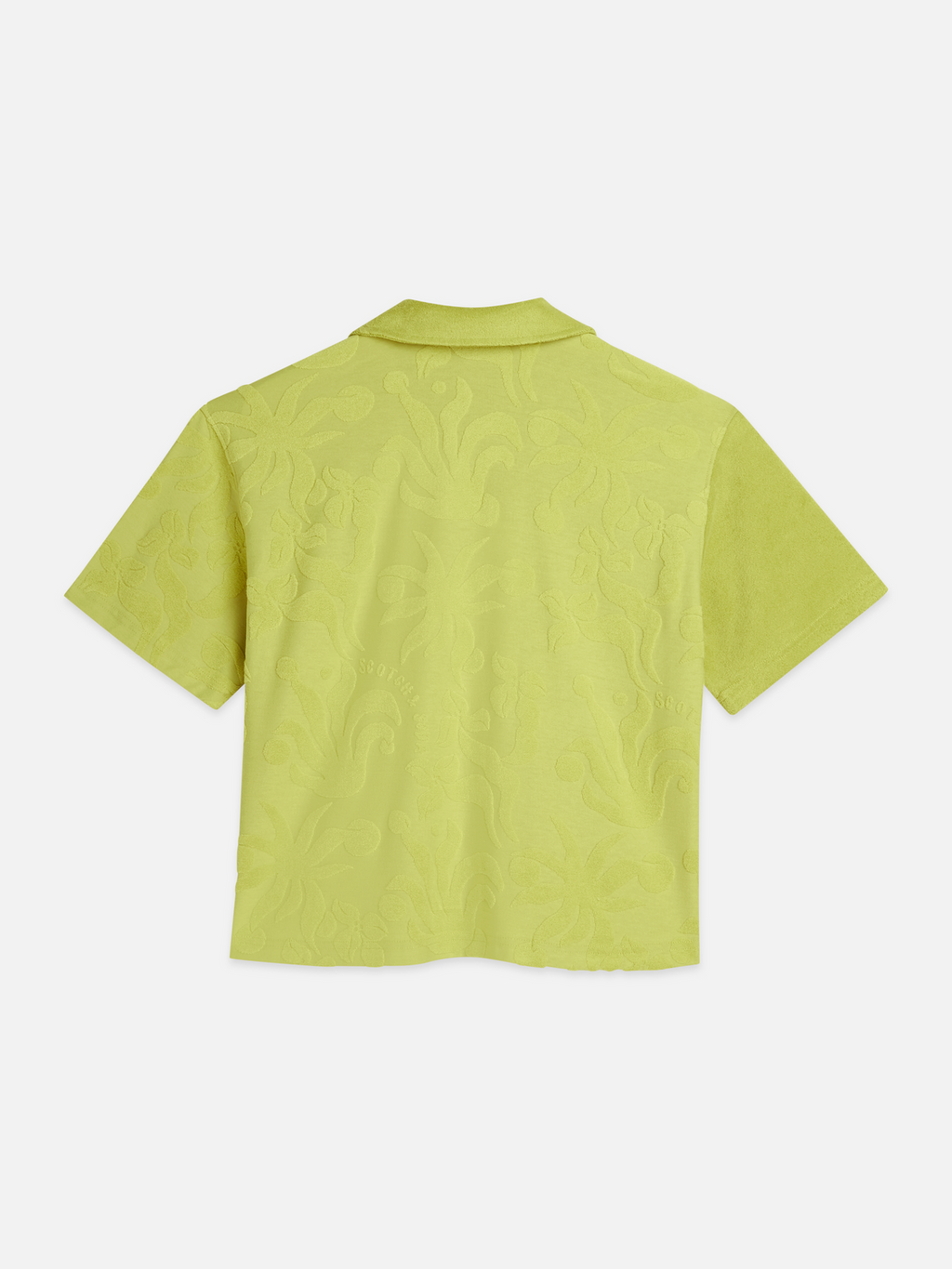 Towelling short sleeve shirt