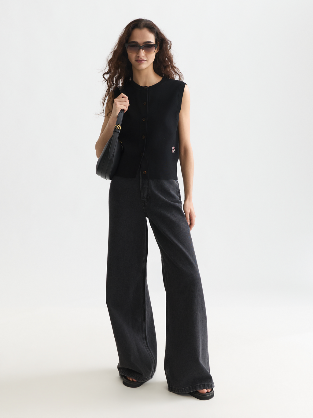 Compact knitted relaxed spencer