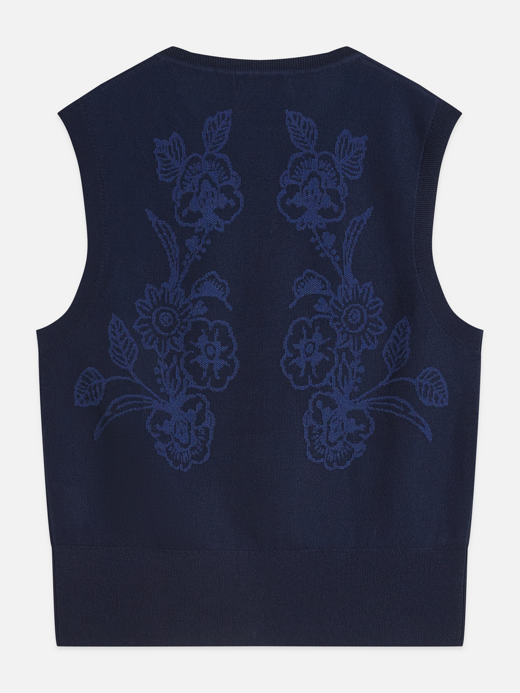 Jacquard knitted relaxed spencer