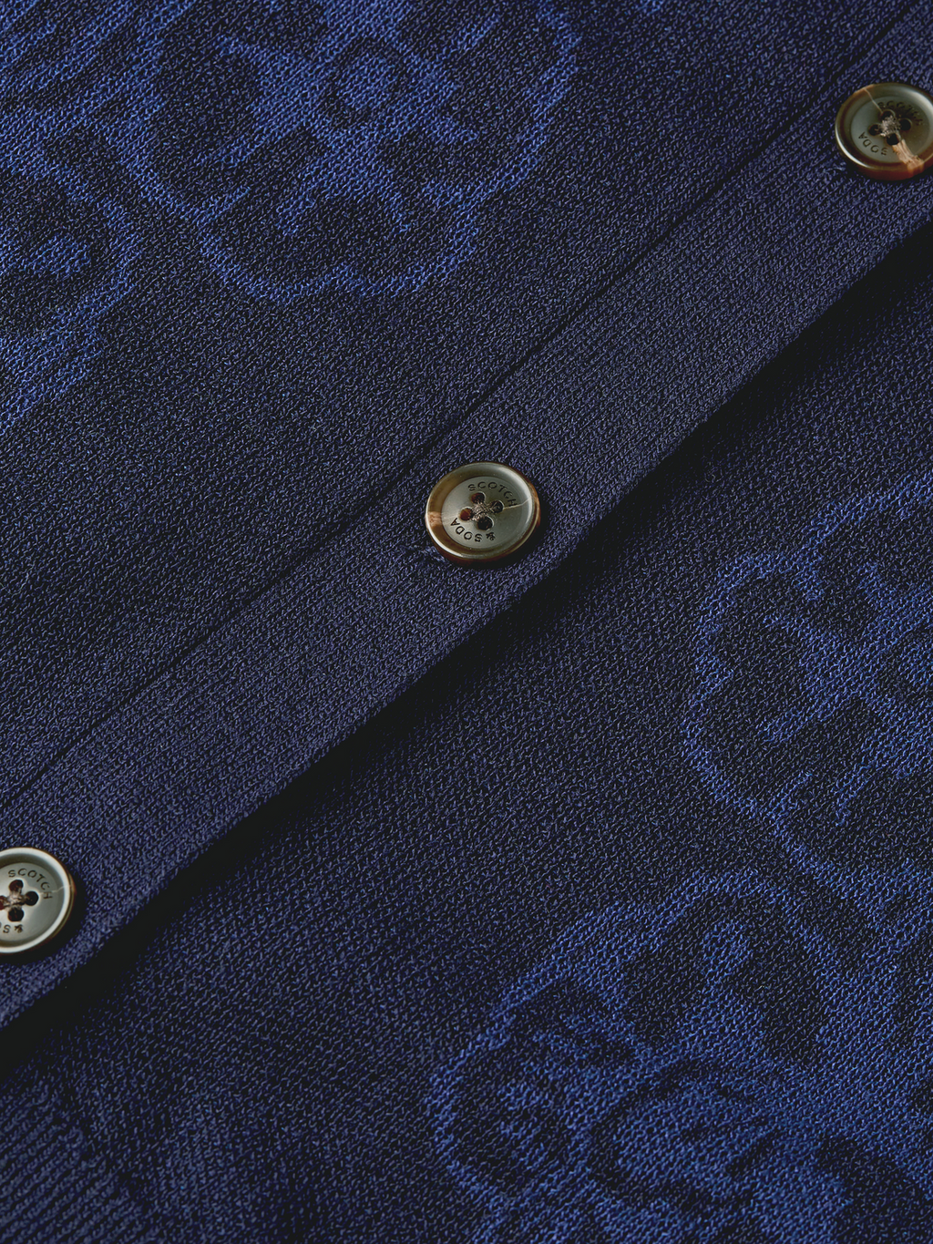 Jacquard knitted relaxed spencer