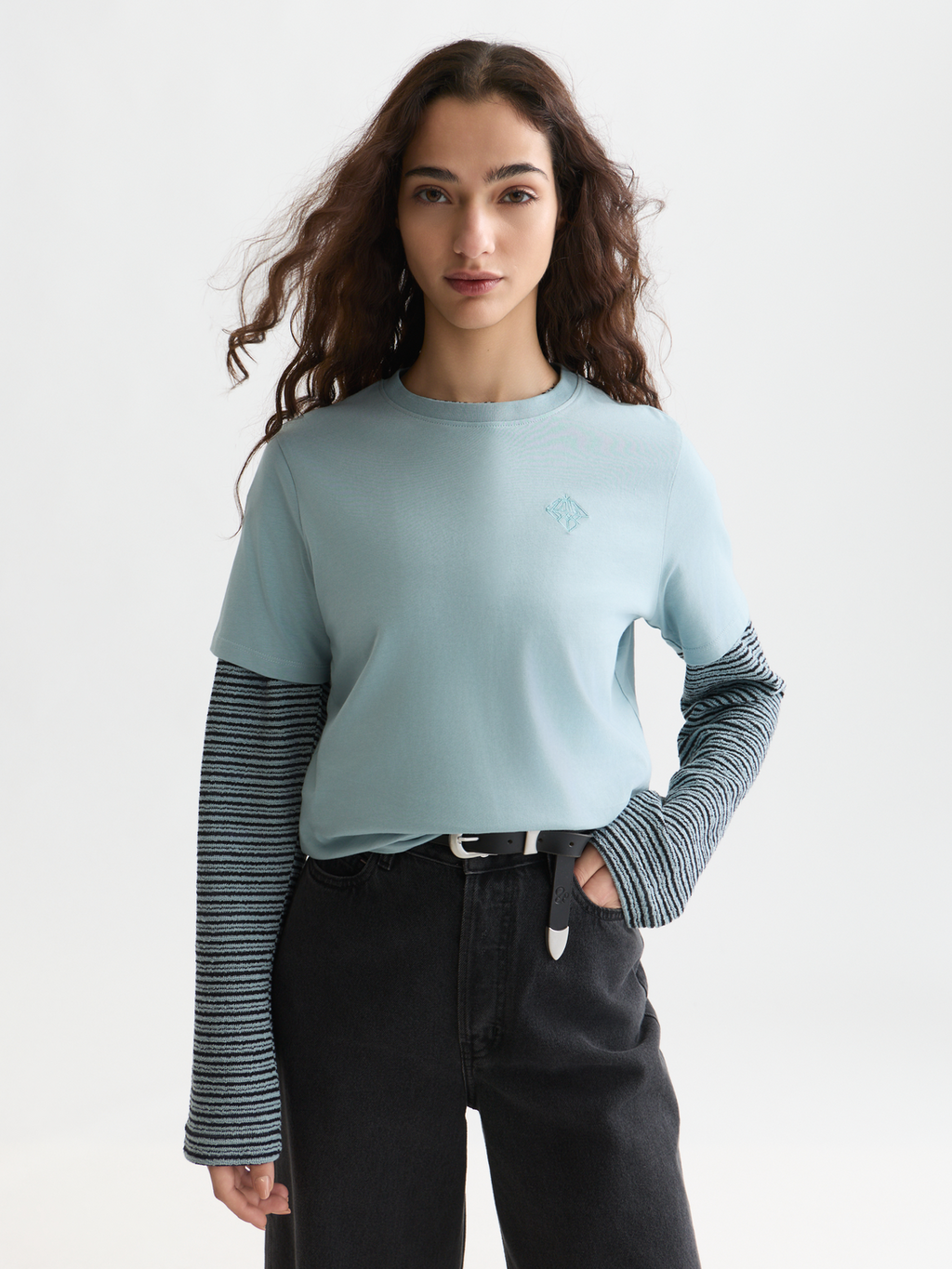 Embroidered logo T-shirt