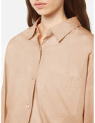 Oversized Cotton Shirt close-up on model showing fit and detail by Scotch & Soda