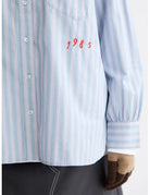 Embroidered Shirt Ocean detail shot showing fabric and craftsmanship by Scotch & Soda