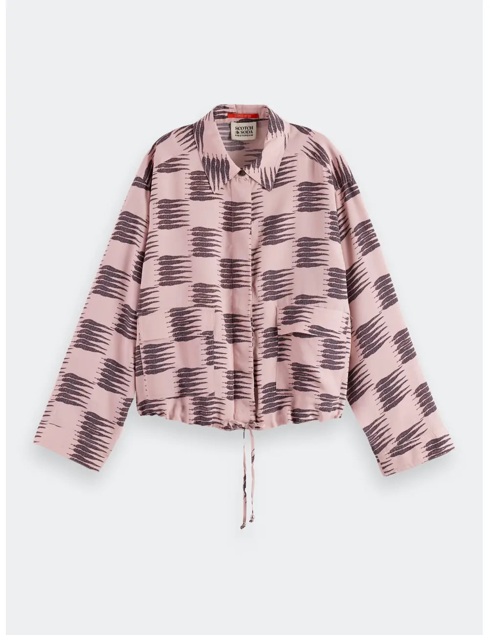 Printed Utility Shirt full model shot showing overall fit by Scotch & Soda