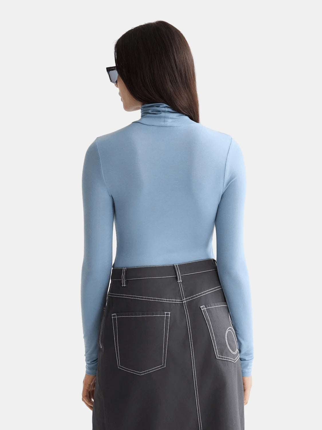 Roll Up Neck Long Sleeve T Shirt Image 5 - Scotch & Soda